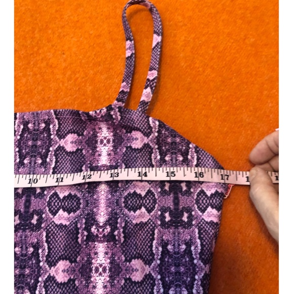 Capsule 98 pink & black snake print cropped top / cami NWT - Picture 8 of 12